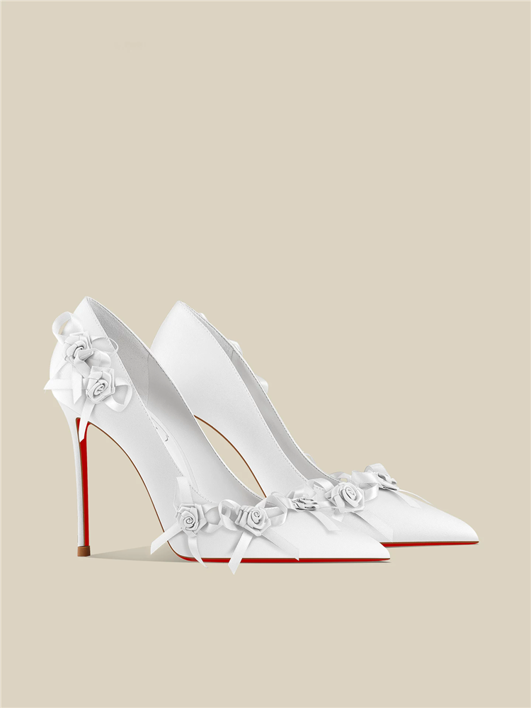Slip Dress Satin - Sepatu pengantin wanita berhak tinggi model