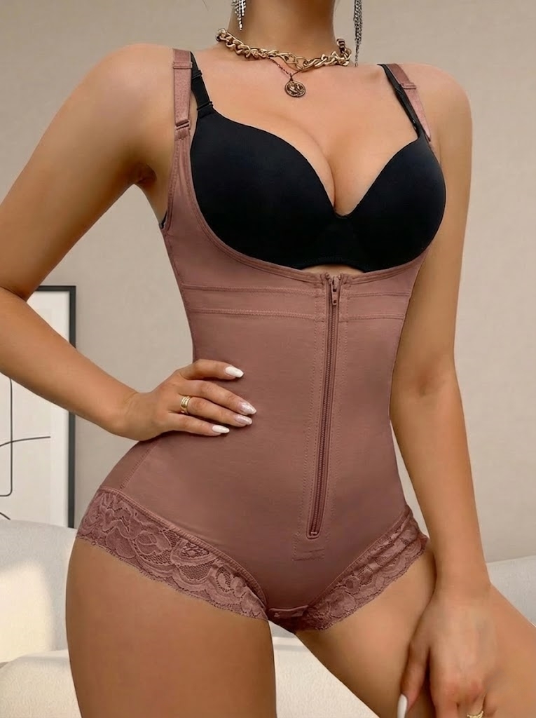 Shapewear Bodysuit Firm - Bodysuit Shapewear Kompresi Tinggi Wanita dengan