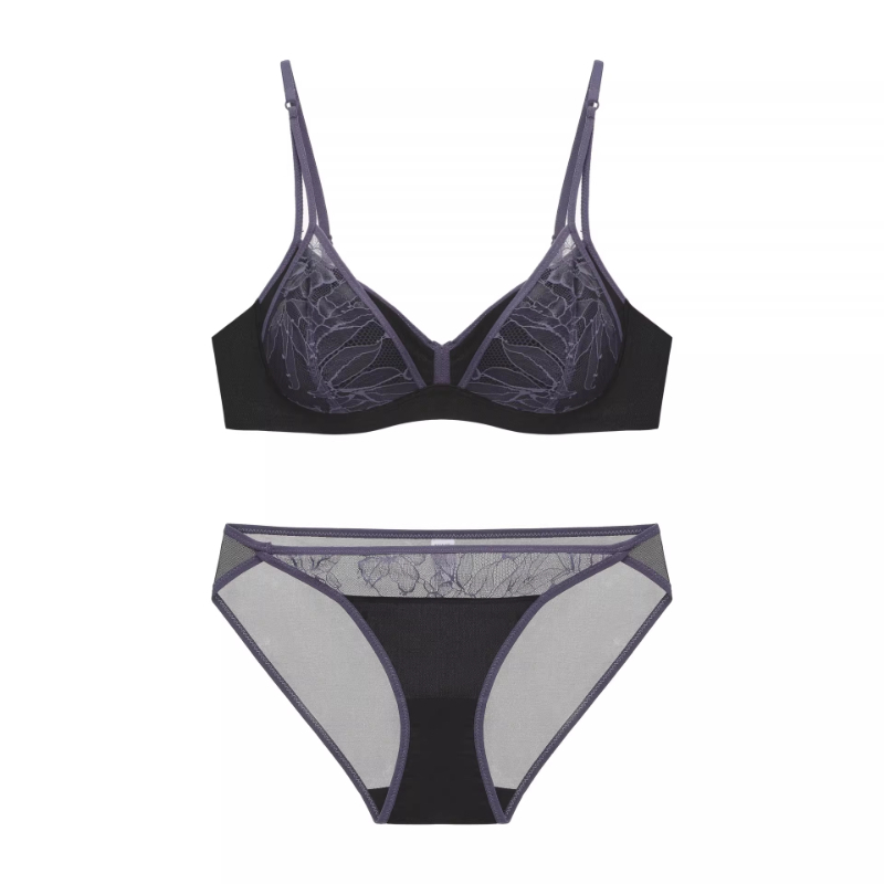 Bralette Wireless Soft - Bralette Wanita Tanpa Bantalan Renda Prancis