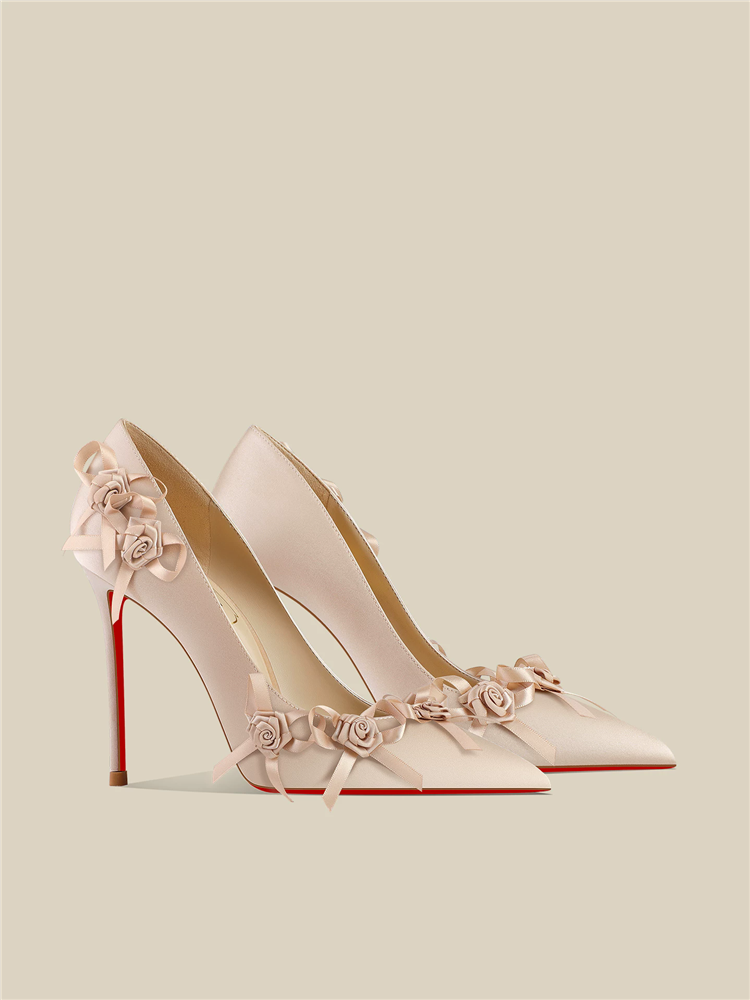 Sepatu pengantin wanita berhak - Slip Dress Satin ulasan dan harga