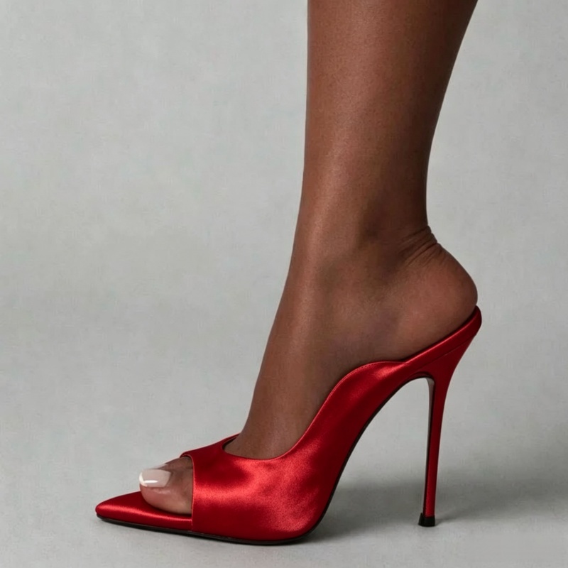 MKKHOU Sepatu Hak Tinggi Fashi - Slip Dress Satin ulasan dan harga