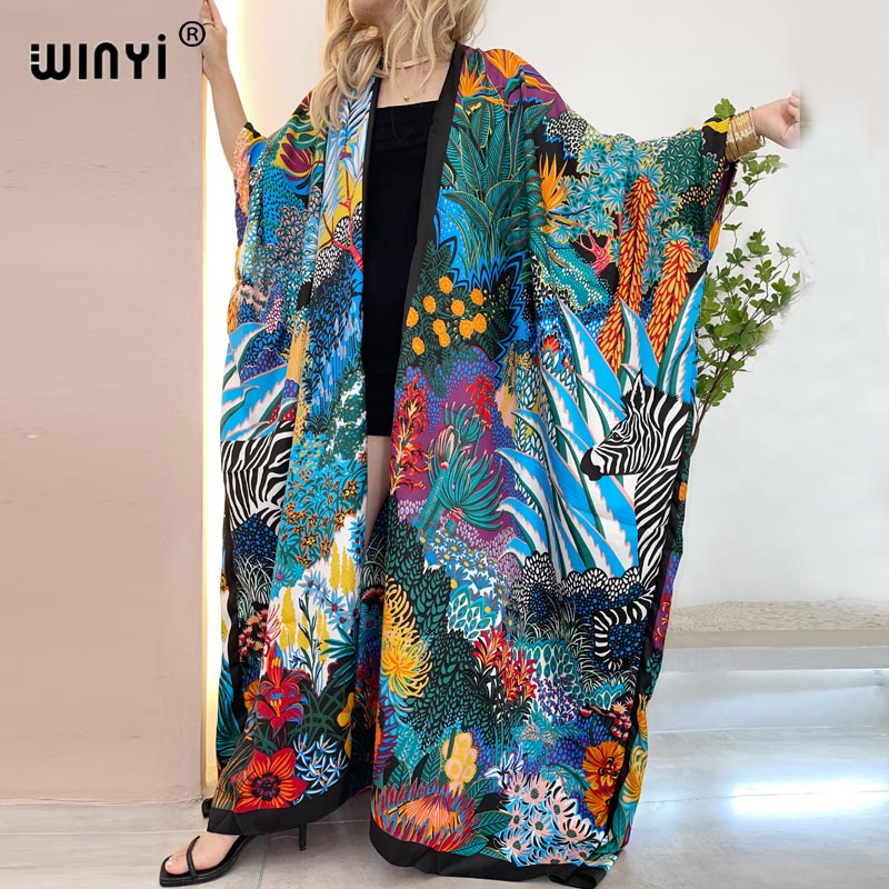 WINYI Kimono Wanita Afrika Tim - Robe Silk Women ulasan dan harga