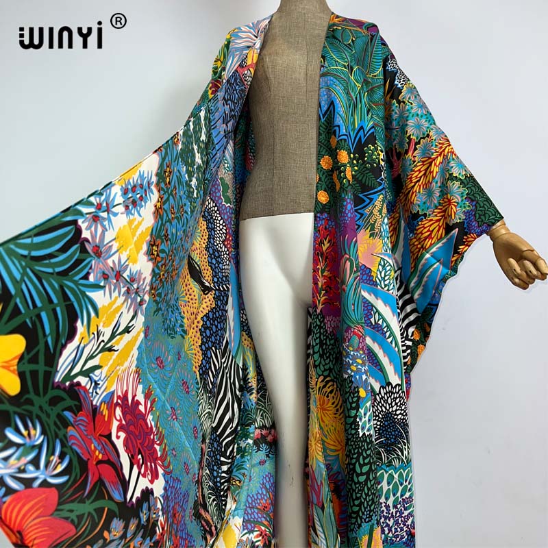 WINYI Kimono Wanita Afrika Tim - Robe Silk Women ulasan dan harga