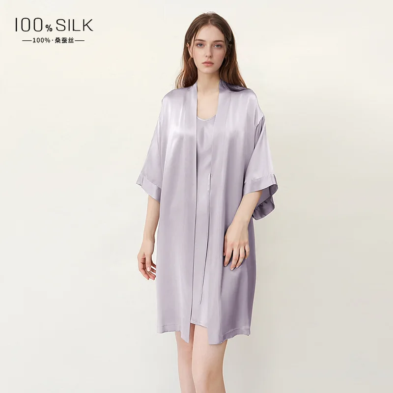 Gaun Mandi Wanita dari Sutra M - Robe Silk Women ulasan dan harga