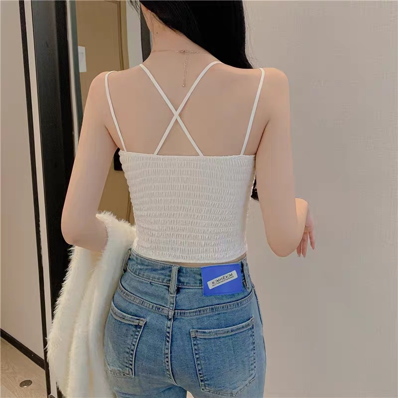 ITOOLIN Atasan Tank Top Musim  - Strapless Bra Backless ulasan dan harga