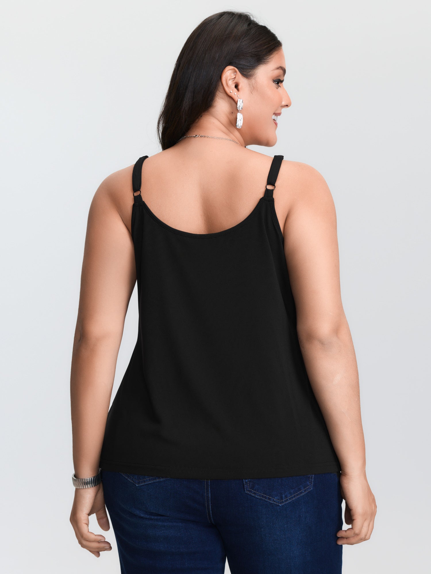 Tank top rajutan hitam ukuran  - Cami Top Lace ulasan dan harga