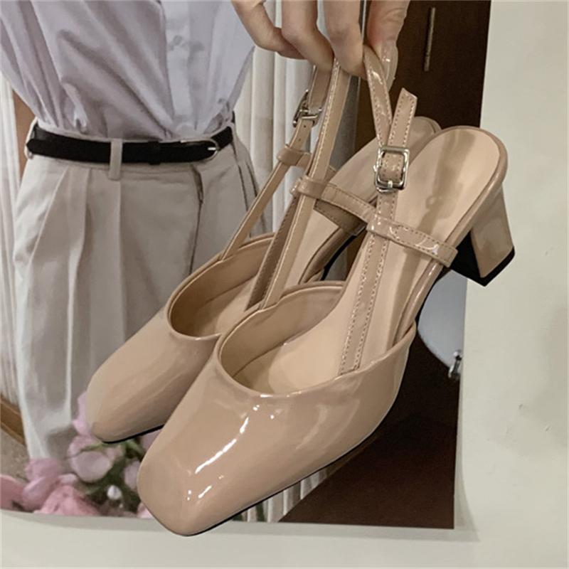 Sepatu Hak Wedges Kulit Imitas - Slip Dress Satin ulasan dan harga